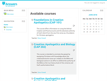 Tablet Screenshot of edu.answersingenesis.org